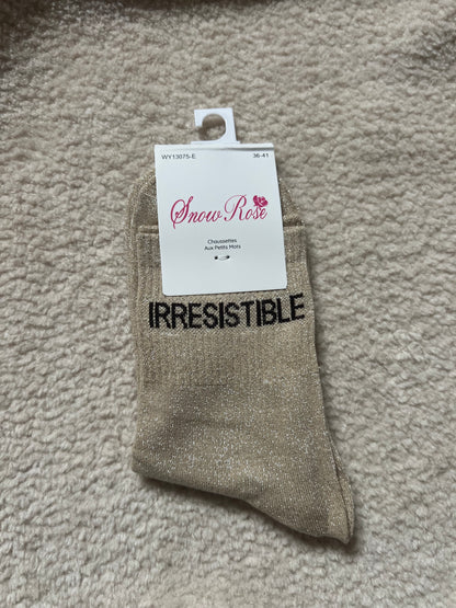 Chaussettes Brillantes "IRRESISTIBLE"