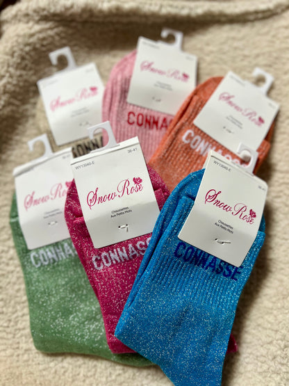 Chaussettes Brillantes "CONNASSE"