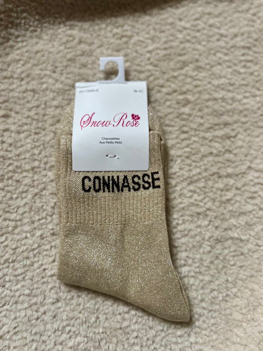 Chaussettes Brillantes "CONNASSE"