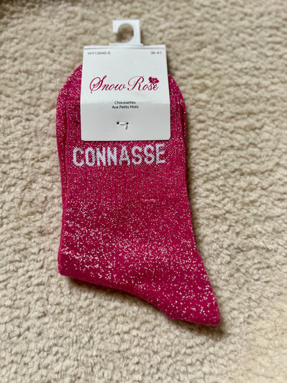 Chaussettes Brillantes "CONNASSE"